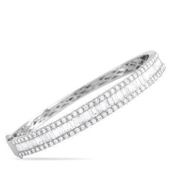 Vòng tay Lb Exclusive 18K White Gold 5.47 Ct Diamond Bracelet chính hãng