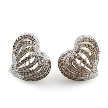 Lb Exclusive 18K White Gold & Diamond Earrings 1 Bông tai Lb Exclusive 18K White Gold & Diamond Earrings