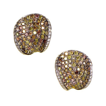 Lb Exclusive 18K White Gold Multi Diamond Earrings 2 Bông tai Lb Exclusive 18K White Gold Multi Diamond Earrings