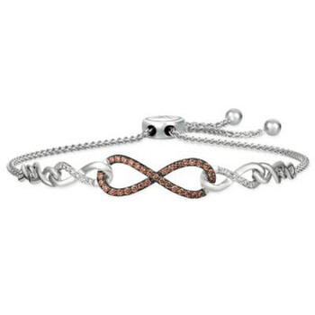 Vòng tay Le Vian Ladies 14K Gold Round Cut Brown Diamond Bracelet chính hãng