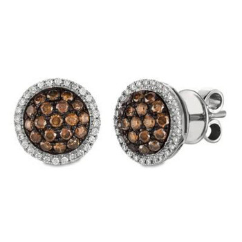 Le Vian Ladies 14K Gold Round Cut Brown Diamond Stud Earrings 1 Bông tai Le Vian Ladies 14K Gold Round Cut Brown Diamond Stud Earrings