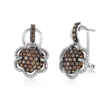 Le Vian Ladies 14K Gold Round Cut Brown Diamond Drop/Dangle Earrings 2 Bông tai Le Vian Ladies 14K Gold Round Cut Brown Diamond Drop/Dangle Earrings