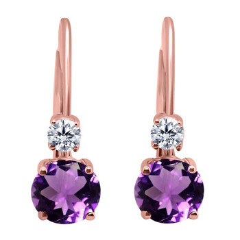 Maulijewels 1.80 Carats Gemstone With Natural Diamond Leverback Earrings For Women Crafted 14K Rose Gold Wedding Jewelry Collection 1 Bông tai Maulijewels 1.80 Carats Gemstone With Natural Diamond Leverback Earrings For Women Crafted 14K Rose Gold Wedding Jewelry Collection