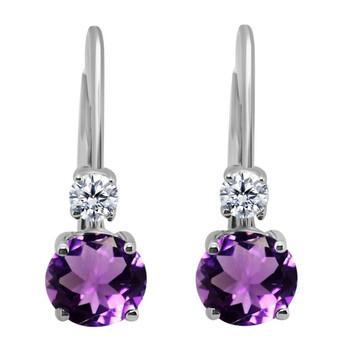 Maulijewels 1.80 Carats Gemstone With Natural Diamond Leverback Earrings For Women Crafted 14K White Gold Wedding Jewelry Collection 2 Bông tai Maulijewels 1.80 Carats Gemstone With Natural Diamond Leverback Earrings For Women Crafted 14K White Gold Wedding Jewelry Collection