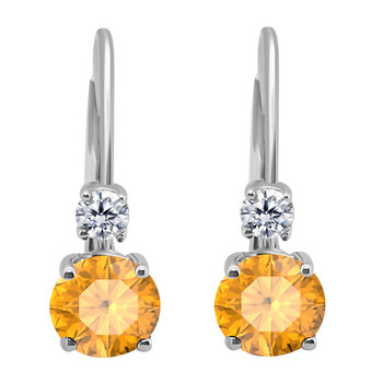 Maulijewels 1.80 Carats Gemstone With Natural Diamond Leverback Earrings For Women Crafted 14K White Gold Wedding Jewelry Collection 1 Bông tai Maulijewels 1.80 Carats Gemstone With Natural Diamond Leverback Earrings For Women Crafted 14K White Gold Wedding Jewelry Collection