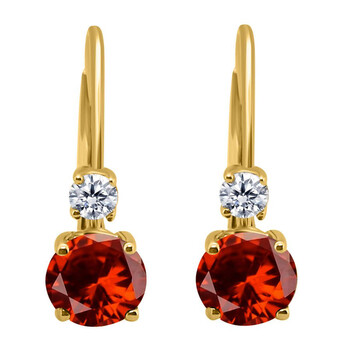 Maulijewels 1.80 Carats Gemstone With Natural Diamond Leverback Earrings For Women Crafted 14K Yellow Gold Wedding Jewelry Collection 2 Bông tai Maulijewels 1.80 Carats Gemstone With Natural Diamond Leverback Earrings For Women Crafted 14K Yellow Gold Wedding Jewelry Collection