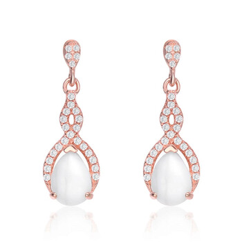 Bông tai Megan Walford Rose Gold Howlite Drop Earrings