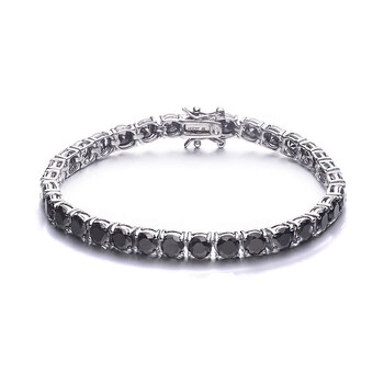 Megan Walford Sterling Silver Black Plated Cz Tennis Bracelet 2 Vòng tay Megan Walford Sterling Silver Black Plated Cz Tennis Bracelet chính hãng
