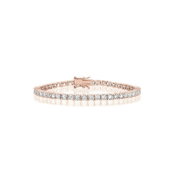 Megan Walford Sterling Silver Rose Plated Cz Tennis Bracelet 1 Vòng tay Megan Walford Sterling Silver Rose Plated Cz Tennis Bracelet chính hãng