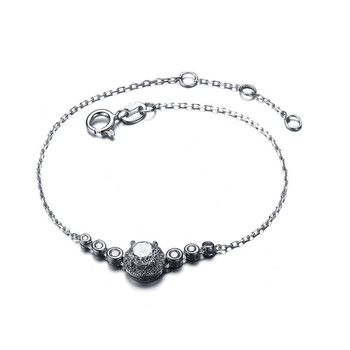 Vòng tay Megan Walford Classic Sterling Silver Round Clear Cubic Zirconia Chain Bracelet chính hãng