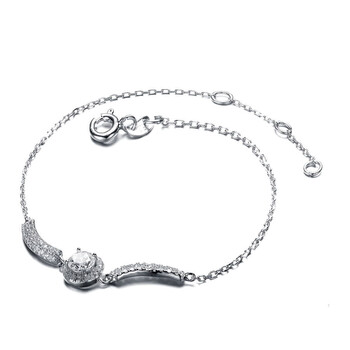 Megan Walford Elegant Sterling Silver Round Clear Cubic Zirconia Chain Bracelet 1 Vòng tay Megan Walford Elegant Sterling Silver Round Clear Cubic Zirconia Chain Bracelet chính hãng