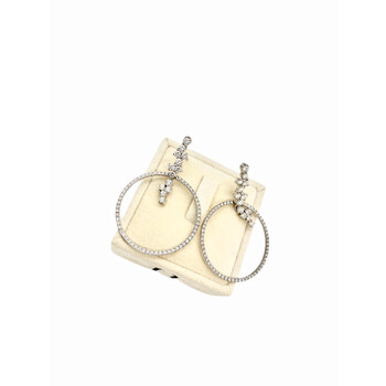 Bông tai Miseno Diamond Earrings In 18K White Gold 2.07 Carats Mo403Obdb