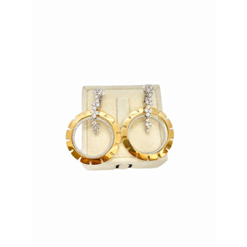 Bông tai Miseno Ventaglio Earrings In 18K White & Yellow Gold 2.96 Carats Mo412Ogdb