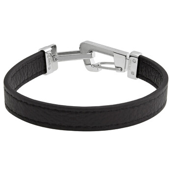 Vòng tay Montblanc Men'S Black Wrap Me Leather Bracelet
