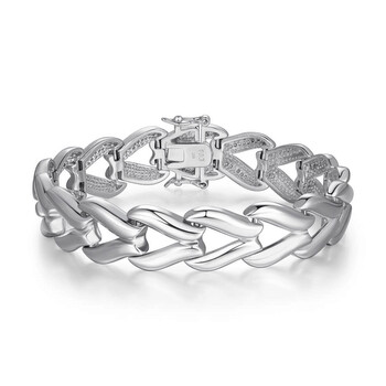 Vòng tay Morgan & Paige Bronze Heavy Link Elongated Bracelet With Box Clasp Closure chính hãng
