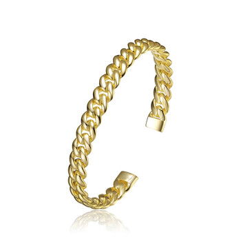 Vòng tay Rachel Glauber 14K Gold Plated Chain Cuff Bracelet chính hãng