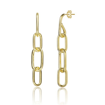 Bông tai Rachel Glauber 14K Gold Plated Chain Drop Earrings