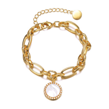 Vòng tay Rachel Glauber 14K Gold Plated Cubic Zirconia Chain Bracelet chính hãng