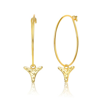 Bông tai Rachel Glauber 14K Gold Plated Cubic Zirconia Hoop Earrings