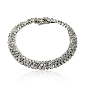 Vòng tay Riccova Retro Rhodium Plated Triple Row Cubic Zirconia Tennis Bracelet chính hãng