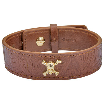 Vòng tay S.T. Dupont Disney'S Pirates Of The Caribbean Brown Leather Bracelet chính hãng
