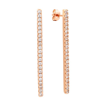 Bông tai Sole Du Soleil Lily Collection Women'S 18K Rg Plated Bar Drop Fashion Earrings