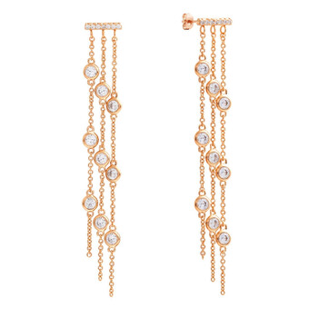 Bông tai Sole Du Soleil Lily Collection Women'S 18K Rg Plated Dangle Fashion Earrings