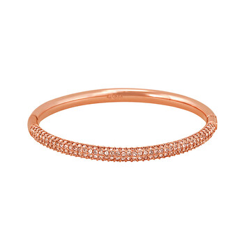 Vòng tay Swarovski Medium Stone Bangle - Rose Gold chính hãng