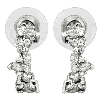 Bông tai Swarovski Rhodium-Plated Hoop Earrings