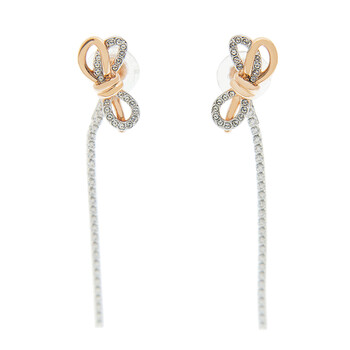 Bông tai Swarovski Lifelong Bow Earring 5447083 Metal Pink Gold