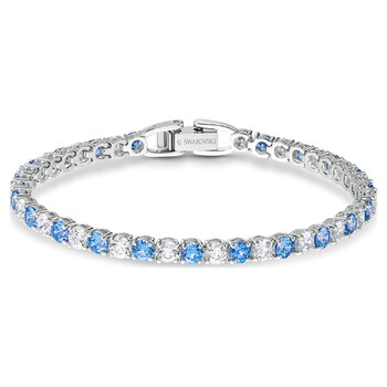 Vòng tay Swarovski Ladies Blue Tennis Deluxe Bracelet chính hãng