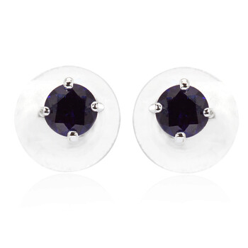 Bông tai Swarovski Rhodium Plated Blue Attract Stud Pierced Earrings
