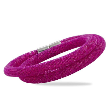 Vòng tay Swarovski Stardust Fuchsia Double Bracelet 5102547-S- Small chính hãng
