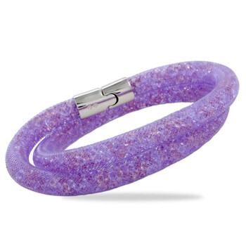 Vòng tay Swarovski Stardust Mauve Double Bracelet 5120044-M - Medium chính hãng