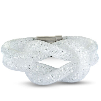 Vòng tay Swarovski Stardust White Crystal Knot Bracelet 5184175-S- Small chính hãng
