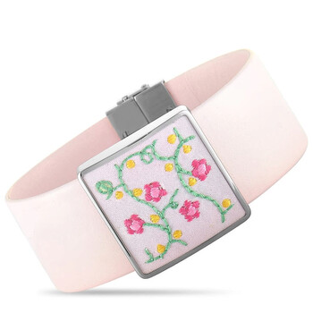 Vòng tay Swatch Flowercage Stainless Steel And Satin Bracelet chính hãng