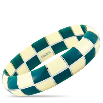 Vòng tay Swatch Similitude Stainless Steel Blue And White Bangle Bracelet chính hãng