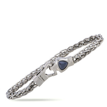 Vòng tay Tonino Lamborghini Stainless Steel And Black Crystal Chain Bracelet chính hãng